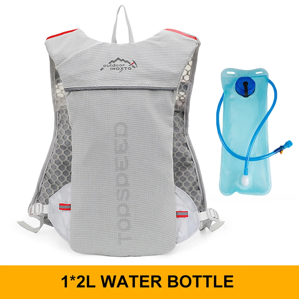 Sac à dos ultraléger 5L pour la course en pleine nature, gilet d'hydratation pour le jogging, respirant, idéal pour le marathon, le vélo et le fitness. 