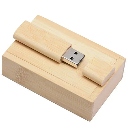 Clé USB en Bois Personnalisée – Logo Gratuit | 4 à 128 Go | Coffret Cadeau
