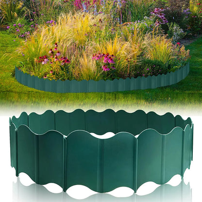 Bordure de Jardin Emboîtable en PP – Séparation Pelouse, Allée et Massif, Décoration Extérieure