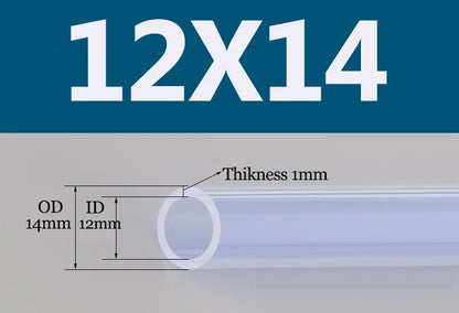 Tuyau Silicone Alimentaire Transparent | Flexible Non Toxique 2 à 18mm - 1m ou 5m