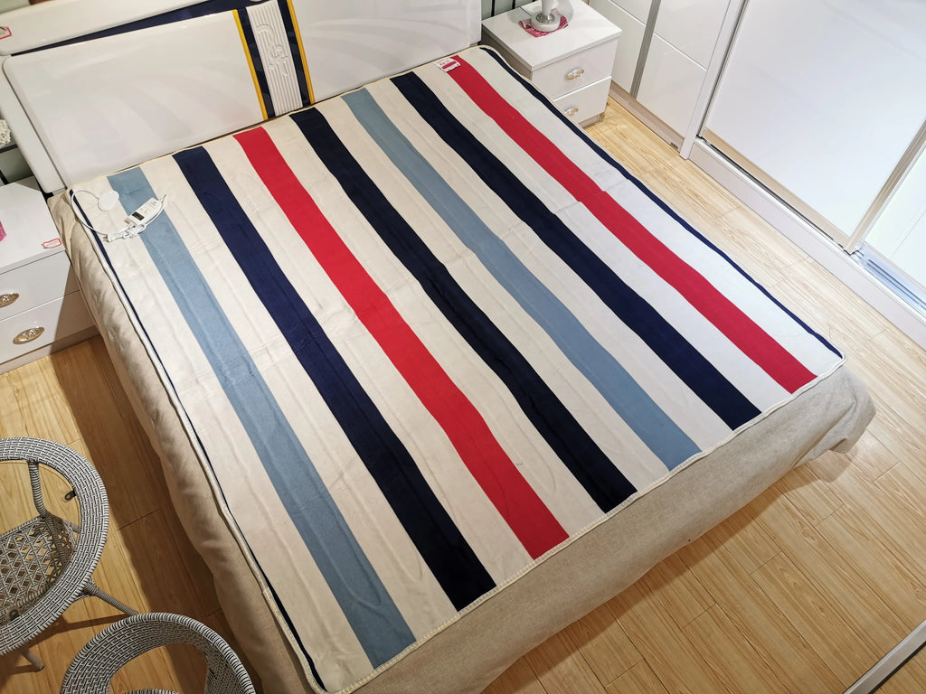 Couverture Chauffante Électrique 150x180cm 220V Plaid Chauffant Tapis Chauffant Lit