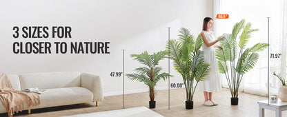 Palmier Artificiel 120/150/180 cm – Fausse Plante en PE, Anti-Basculement, Faible Entretien