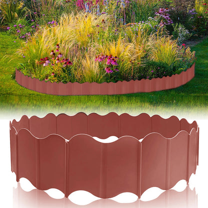 Bordure de Jardin Emboîtable en PP – Séparation Pelouse, Allée et Massif, Décoration Extérieure