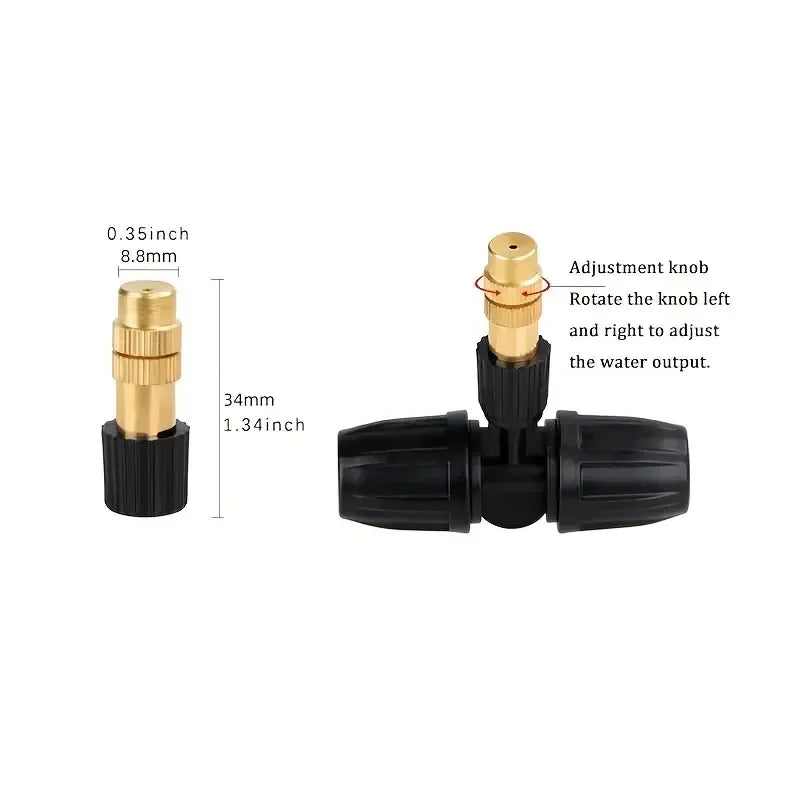 Système d'arrosage automatique 5-20m – Kit d'irrigation par aspersion pour jardin et plantes en pot