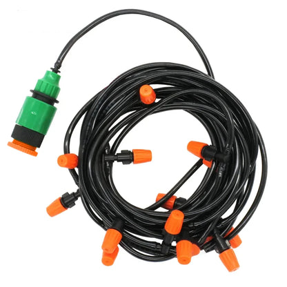 Kit de Brumisation et Irrigation par Aspersion – Tuyau PE 4/7mm, 5m à 20m, Arrosage Automatique Jardin
