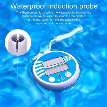 Thermomètre Piscine Solaire Flottant – Écran LCD, Étanche, -20°C à +50°C | Expédié d'Europe