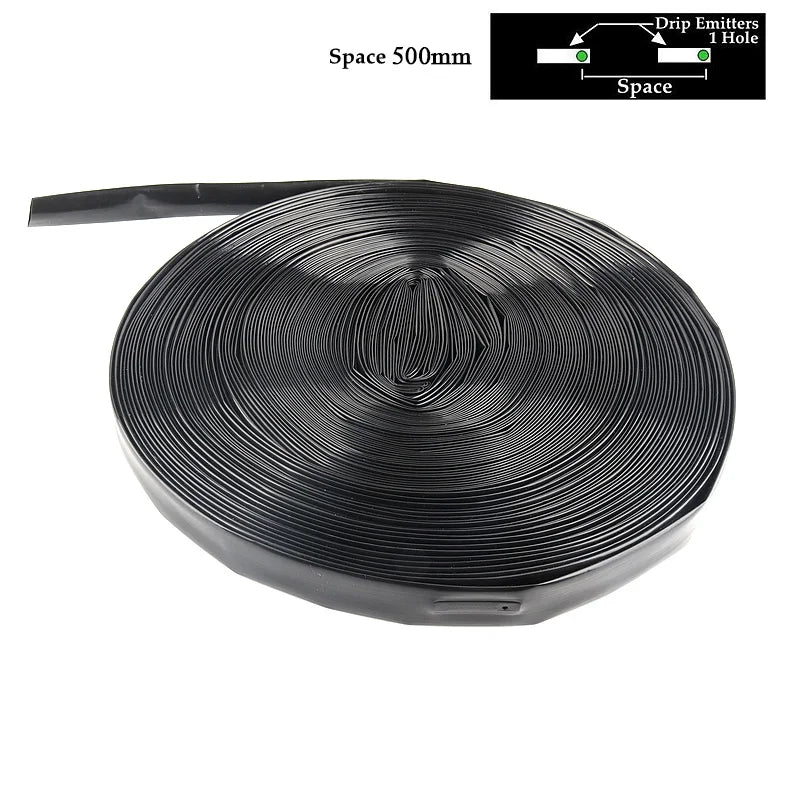 Ruban Goutte-à-Goutte PE 16mm – Tuyau d’Irrigation Micro-Perforé, Espacement 10 à 50cm, 20m à 100m