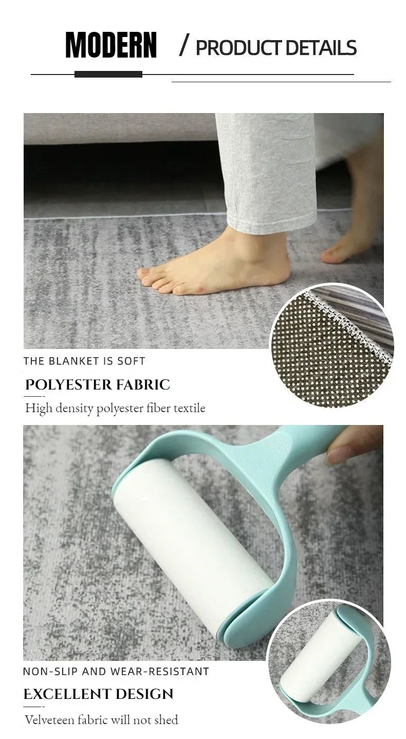 Tapis Géométrique Nordique - Décoration Salon Chambre Antidérapant Lavable