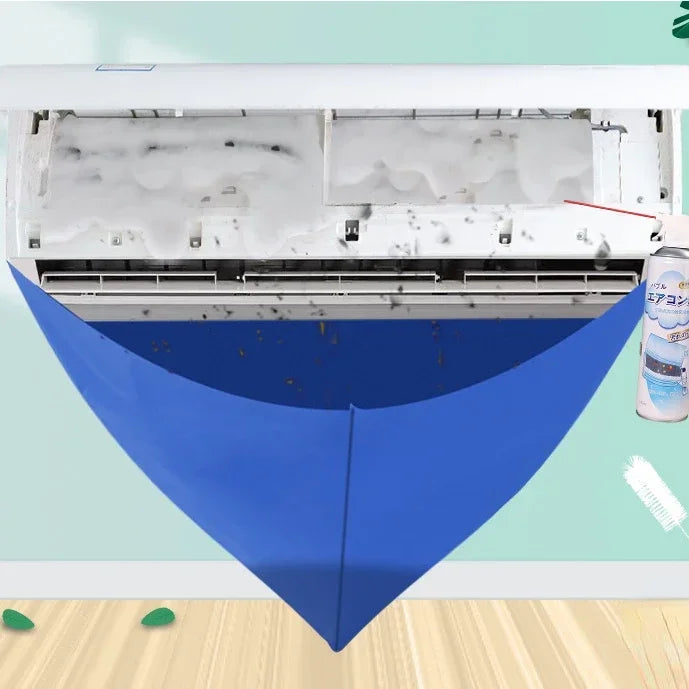 Kit de Nettoyage Climatiseur Mural – Housse Étanche avec Tuyau d'Évacuation