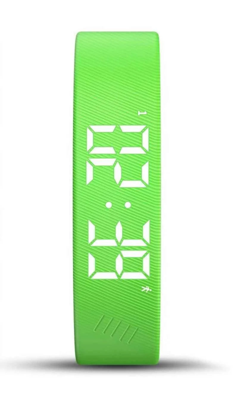 Bracelet Connecté LED – Podomètre, Suivi Sommeil, Alarme Vibrante, Waterproof