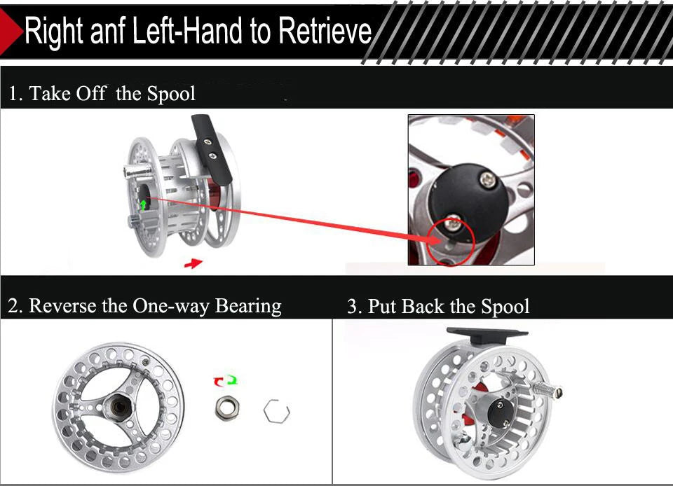 Canne à Mouche Maximumcatch 3-8WT Combo Set 8'6"-9' Medium-Fast Moulinet Soie Triangle Tube