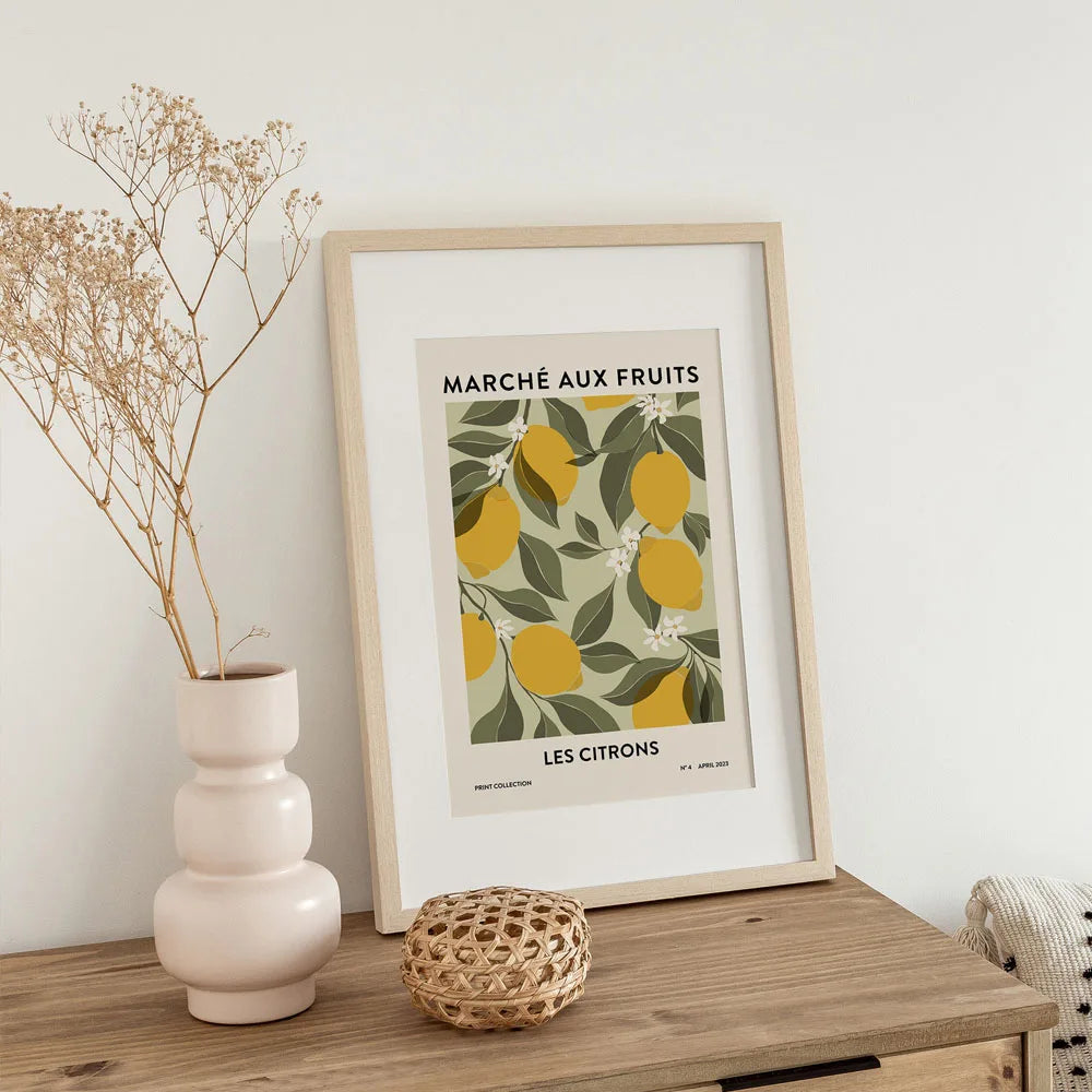 Affiche Capri Citrons La Dolce Vita