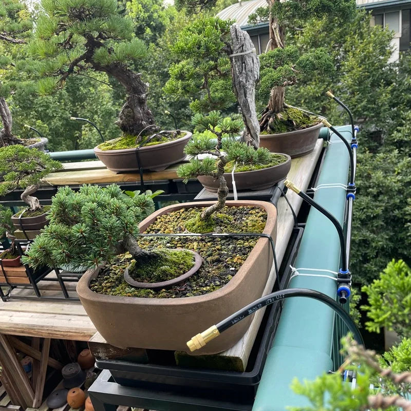 Kit d'Irrigation Automatique 5-20M - Arroseur Rotatif Buse Cuivre Jardin Balcon