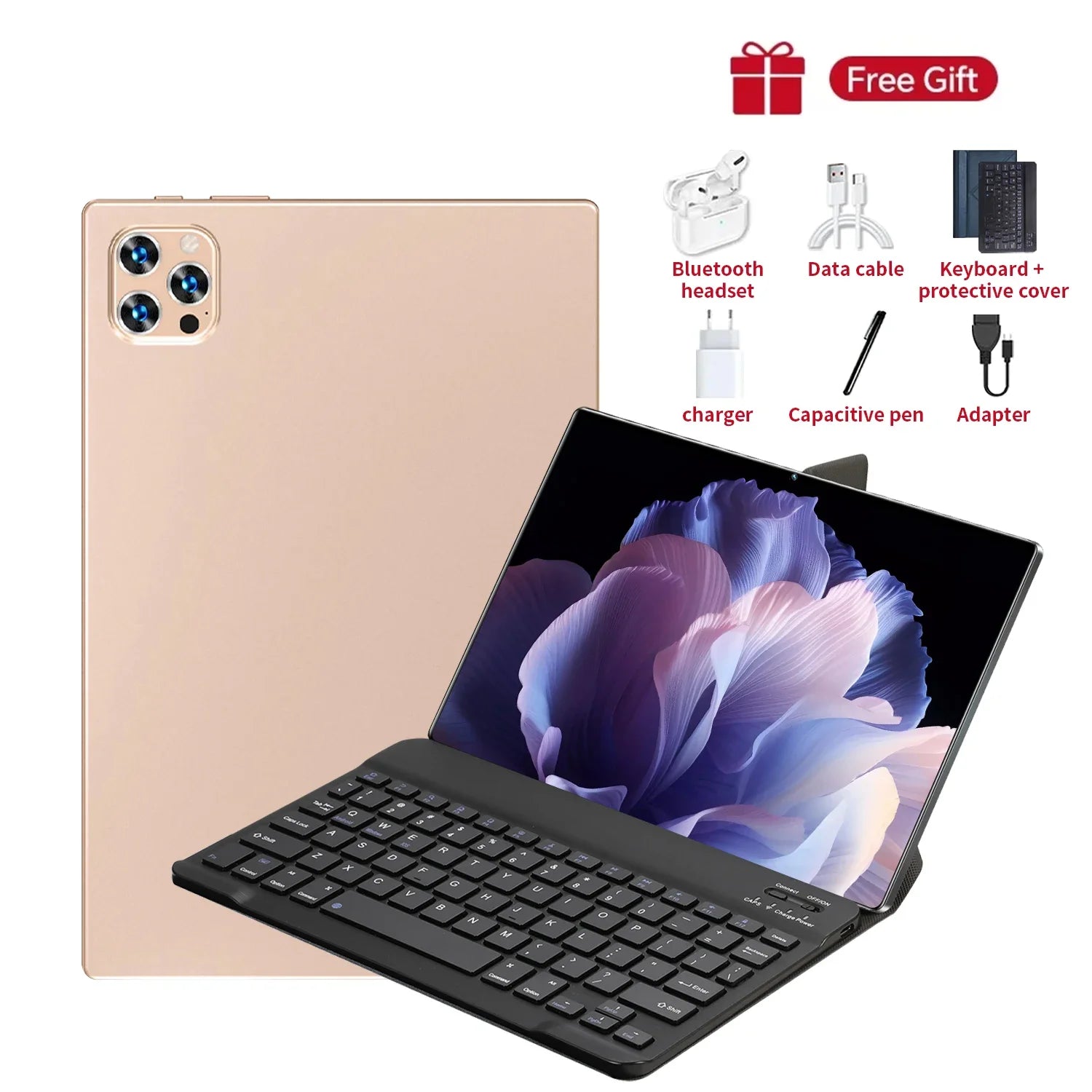 Tablette Android 14 - 10.36" 16GB RAM 1TB ROM, Snapdragon 8 Gen2, 5G, 20000mAh, 4K HD