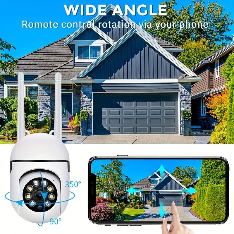 Caméra de Sécurité WiFi 1080P HD BoyKeep – Vision Nocturne Couleur, Audio Bidirectionnel, Rotation 360°