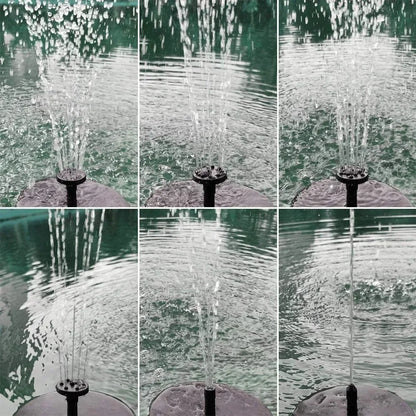 Fontaine Solaire Flottante 13/16/18cm – Pompe pour Bassin, Bain d'Oiseaux & Jardin