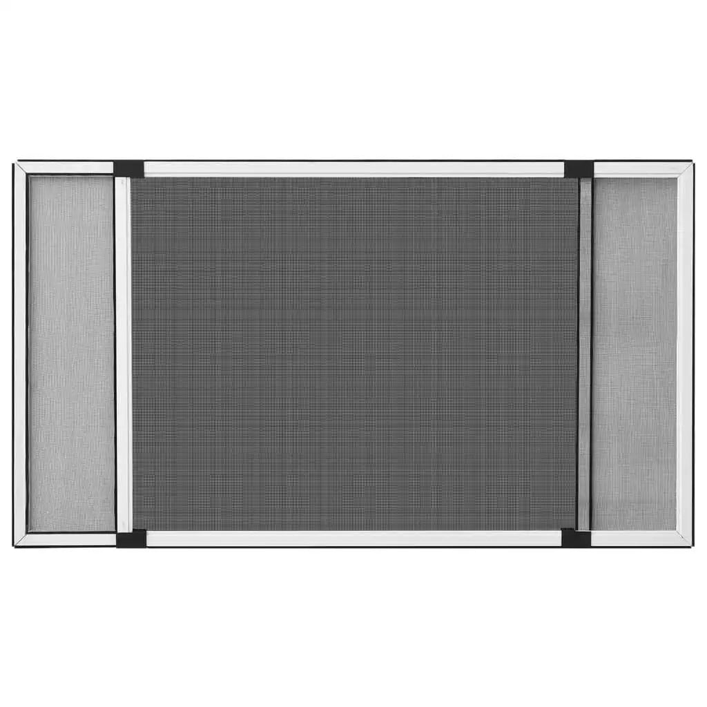 Moustiquaire Extensible pour Fenêtre vidaXL – Cadre Aluminium, (75-143)x50 cm, Sans Perçage
