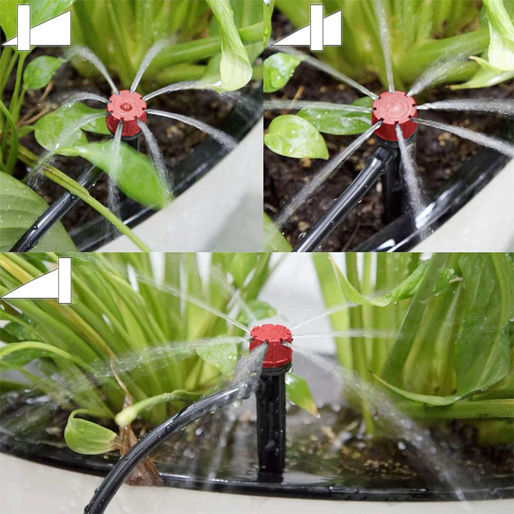 Kit Arrosage Automatique Goutte-à-Goutte avec Asperseurs 13 cm – Bonsäï, Plantes en Pot & Serre (10M à 20M)
