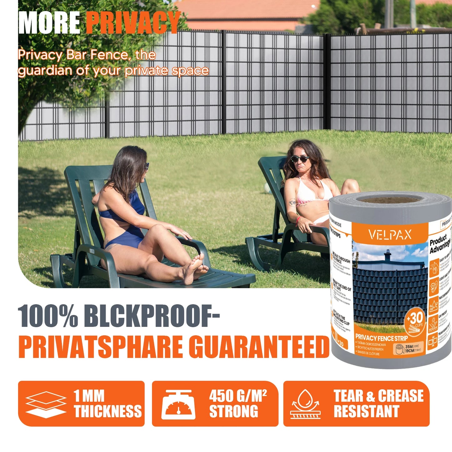 Lames Brise-Vue PVC pour Clôture