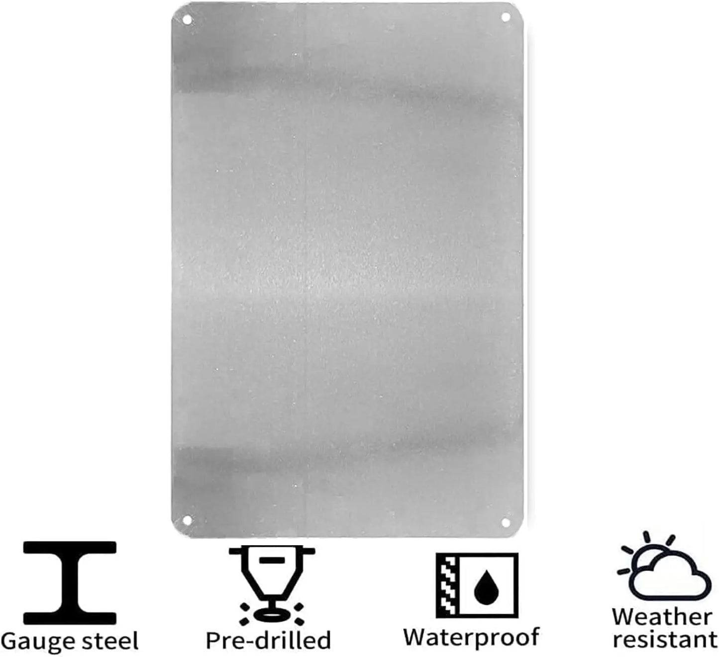 Panneau Interdit d'Uriner en Aluminium – Décoration Murale Rétro, Extérieur & Jardin