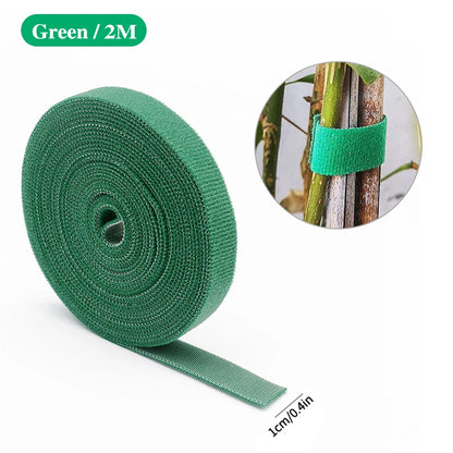 Attaches de jardin en nylon auto-agrippantes – Douces & Réutilisables | 2M à 40M, 7 couleurs