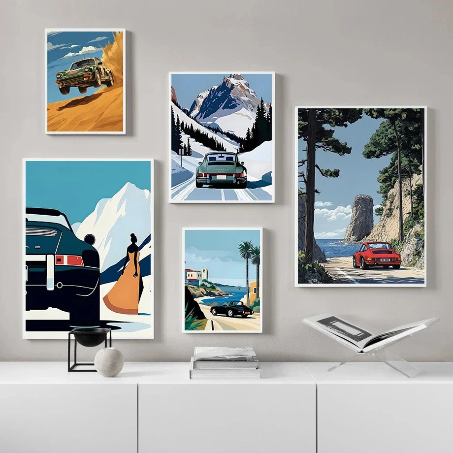 Affiche Classique Porsche 911