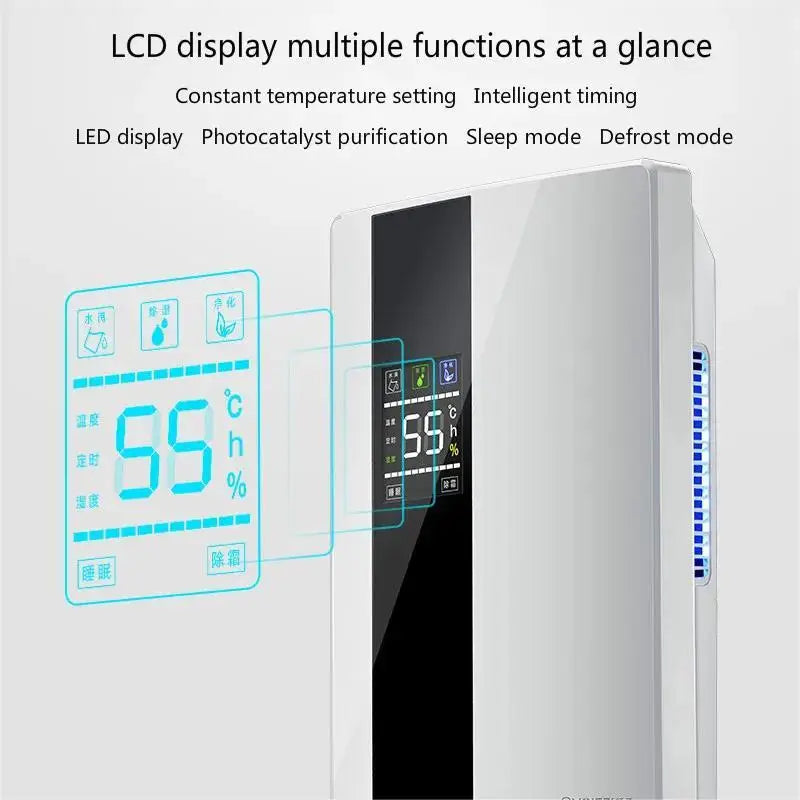 Déshumidificateur Purificateur 2-en-1 HEPA H13 Ultra-Silencieux 25dB - Télécommande - APPRO-DISTRI