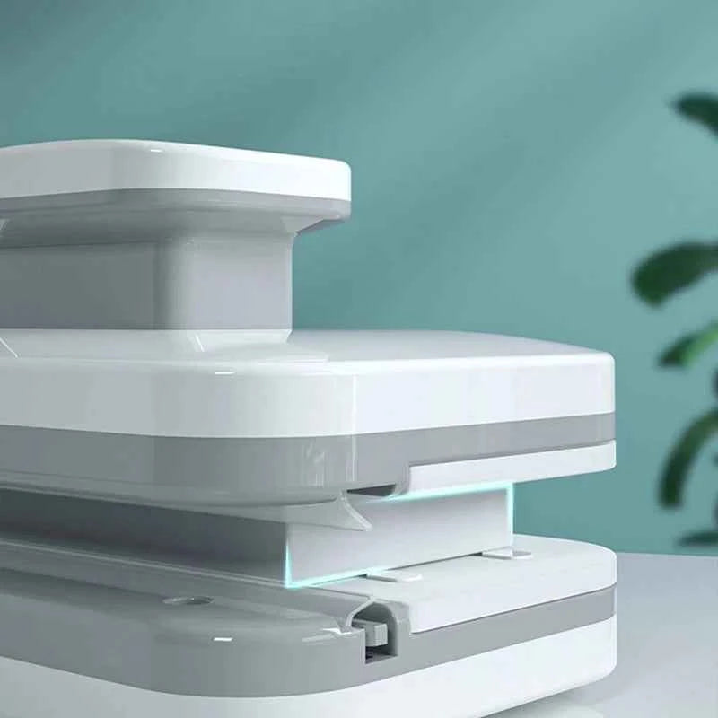 Brosse Lave-Vitre Magnétique Double Face - Raclette Automatique avec Évacuation d'Eau