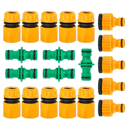 Raccord Rapide Universel ABS Double Mâle 1/2" – Connecteur Tuyau Arrosage Étanche