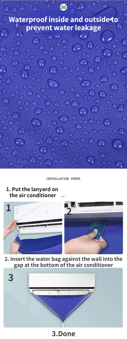 Kit de Nettoyage Climatiseur Mural – Housse Étanche avec Tuyau d'Évacuation