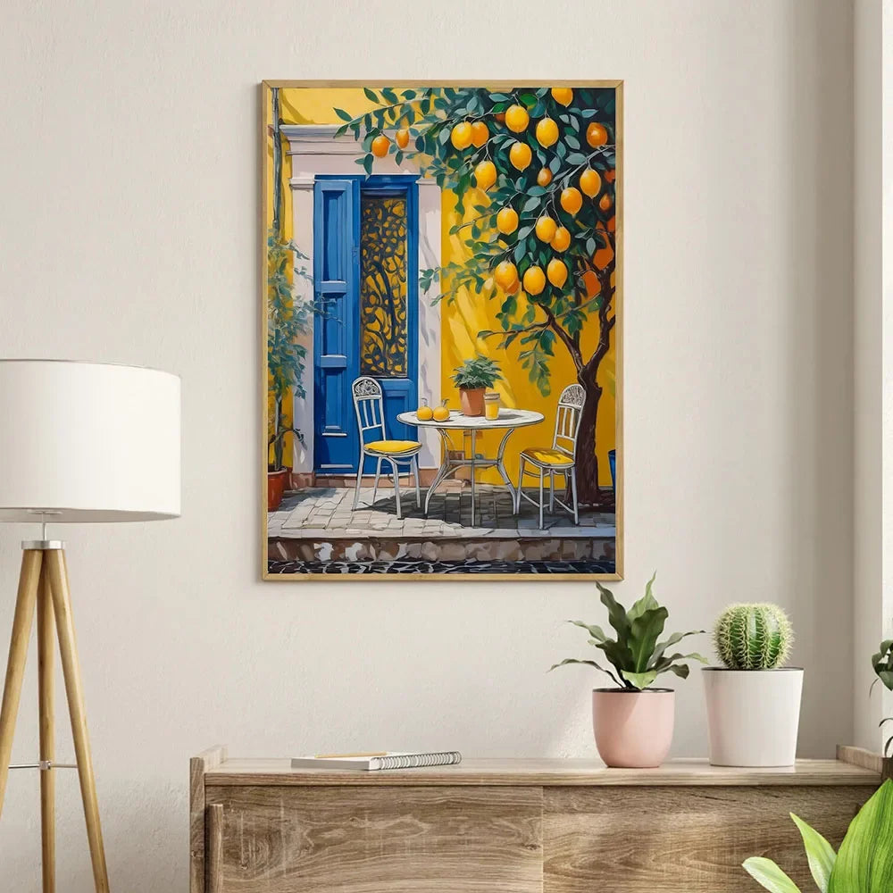Affiche Capri Citrons La Dolce Vita