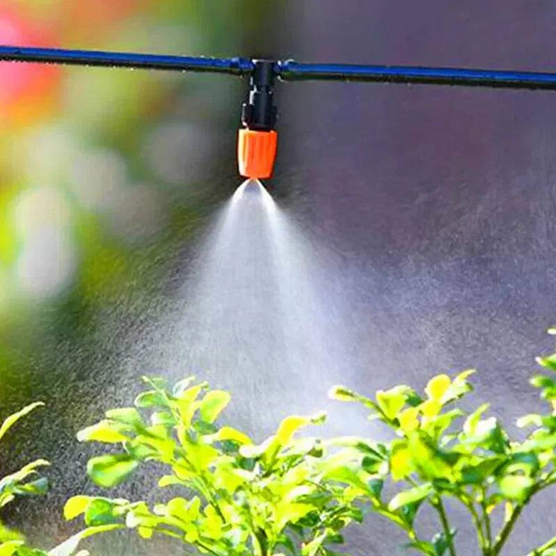 Kit de Brumisation et Irrigation par Aspersion – Tuyau PE 4/7mm, 5m à 20m, Arrosage Automatique Jardin