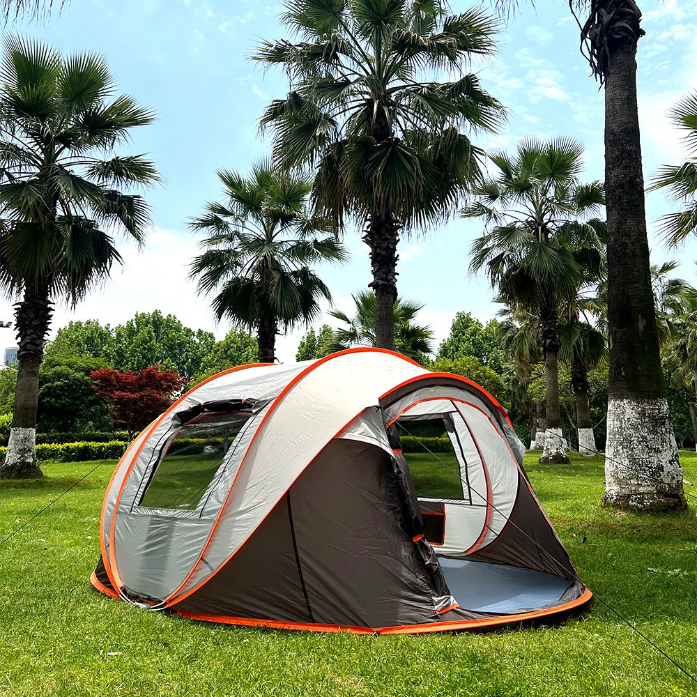 Camping en tente automatique pop-up 5-8 personnes - Ouverture instantanée 280x210cm