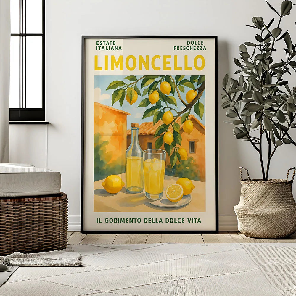 Affiche Capri Citrons La Dolce Vita