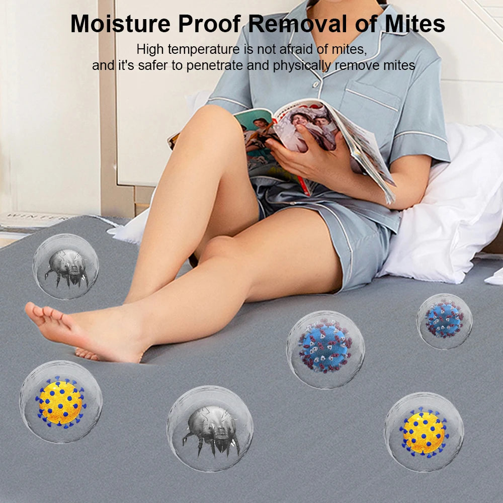 Couverture Chauffante Électrique Thermostat Automatique Double 120x150cm 220V Plaid Chauffant