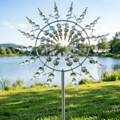 Éolienne Décorative Rotative en Métal pour Jardin – Ornement Extérieur pour Pelouse, Terrasse et Parc