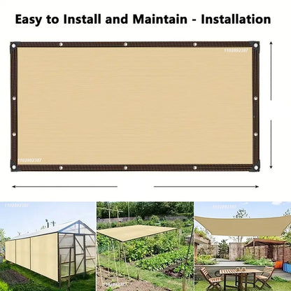 Filet d’ombrage HDPE anti-UV 85-90% – Jardin, Terrasse, Pergola, Voiture | 4 couleurs