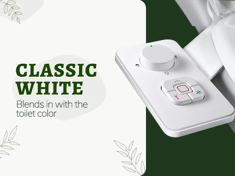 Douchette WC Bidet Ultra-Fine - Accessoire Toilette Non-Électrique Double Buse