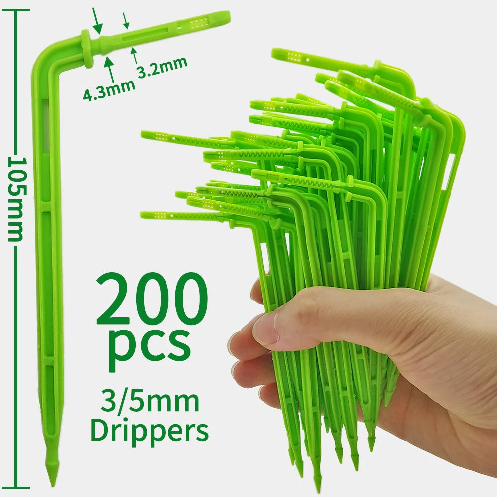 Kit d’Irrigation Goutte-à-Goutte 2 ou 4 Voies – Flèches Drip 3/5mm pour Pot, Jardin et Serre