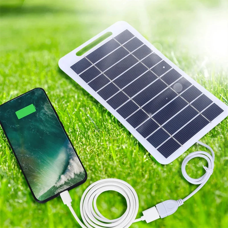 Panneau Solaire Portable USB 2W/5W - Chargeur Étanche Randonnée & Camping