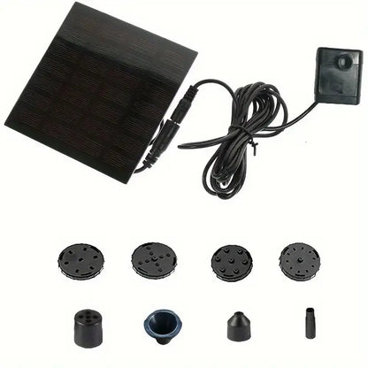 Kit Pompe Fontaine Solaire 1.4W – 11cm, Bassin, Bain d'Oiseaux & Jardin