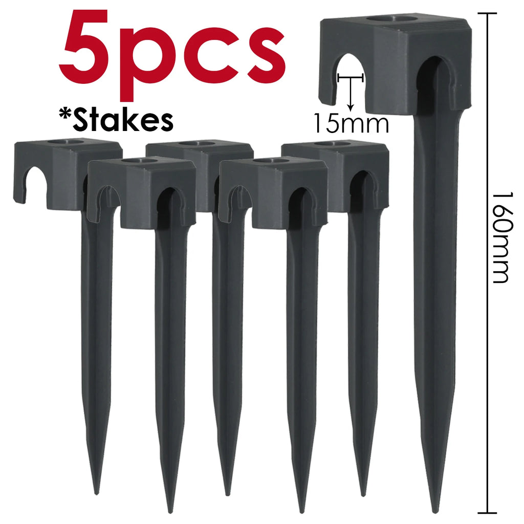 Kit d'Irrigation Jardin 5-30M - Pompe 60W Timer Buse Cuivre 360° Arrosage Automatique Serre