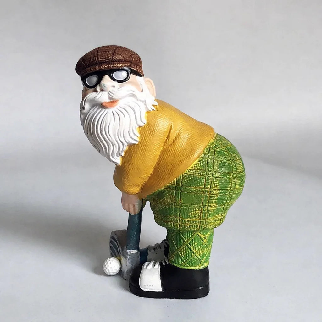 Nain de Jardin Décoratif – Figurine en Résine pour Extérieur, Pelouse et Terrasse