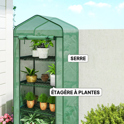 Serre Balcon Outsunny 4 Étagères 