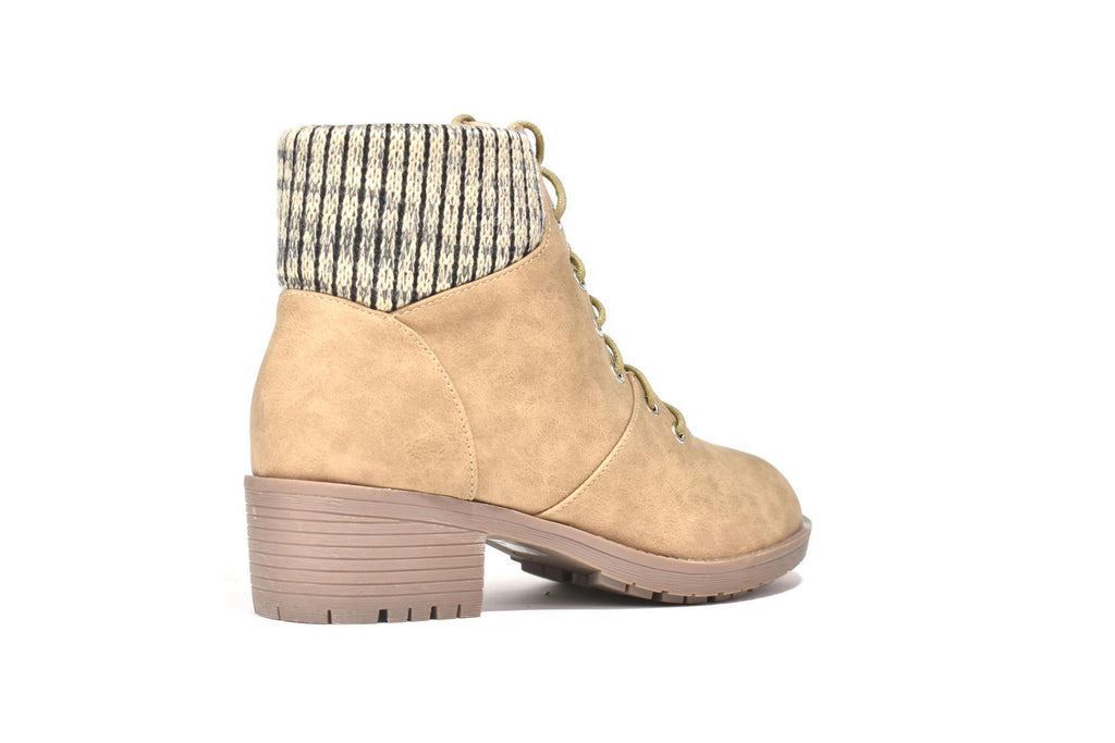 Bottines Femme Camel - Boots d'Hiver Confortables