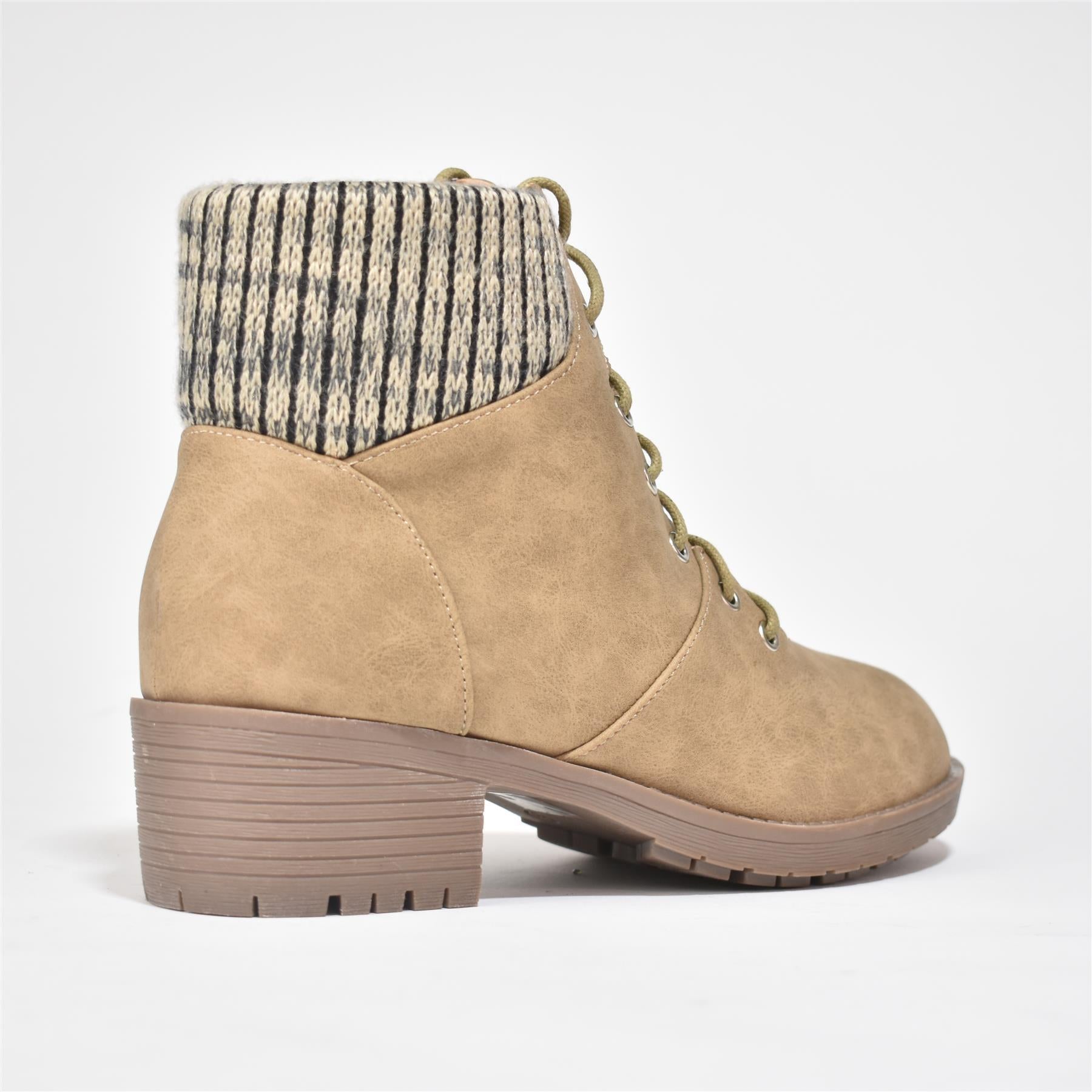 Bottines Femme Camel - Boots d'Hiver Confortables
