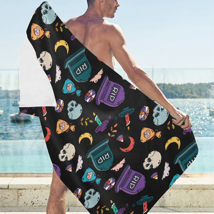 Serviette de Plage Suédée 76x152 cm – Douce, Absorbante & Multifonction
