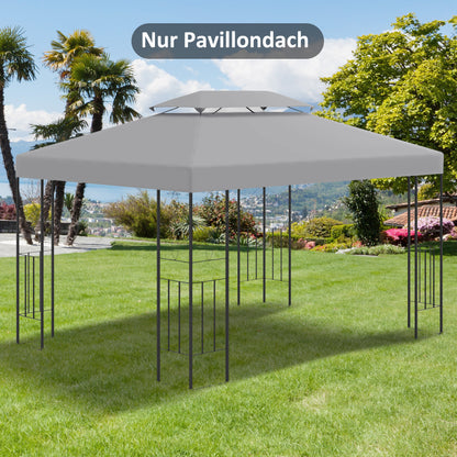 Toit de Remplacement Pavillon de Jardin 3x4m – Polyester 180g/m² Anti-UV | Outsunny